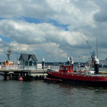 Part of Kiel's harbor